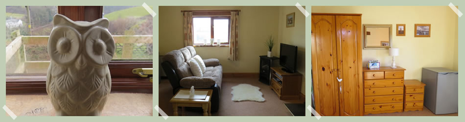 It is open plan with a comfortable living room, dining area and a fully equipped fitted kitchen.